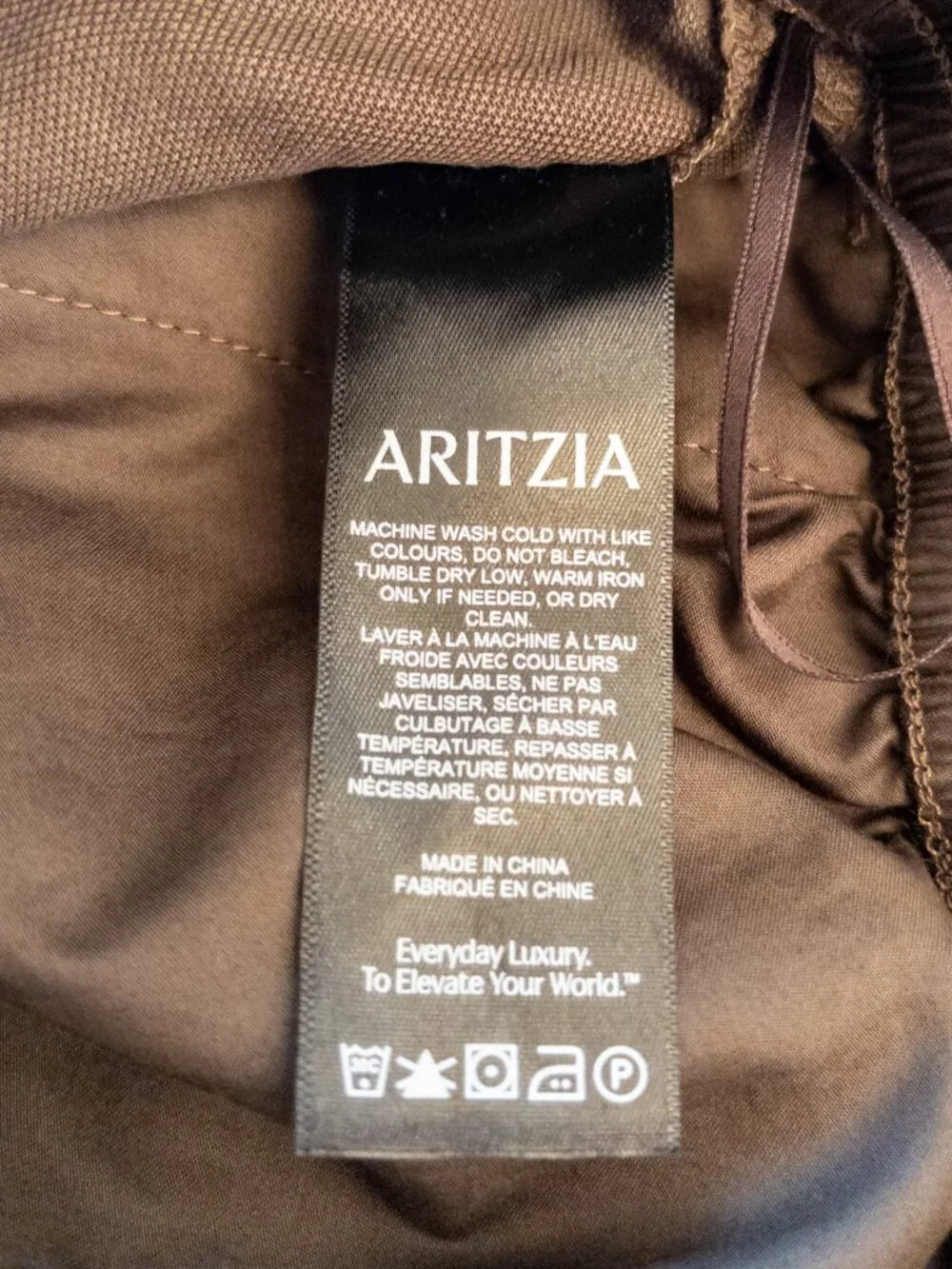 Aritzia Wilfred CruiseLinen Thesis Pants Green Linen